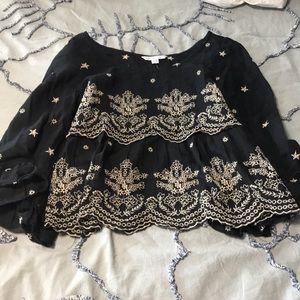 Embroidered top